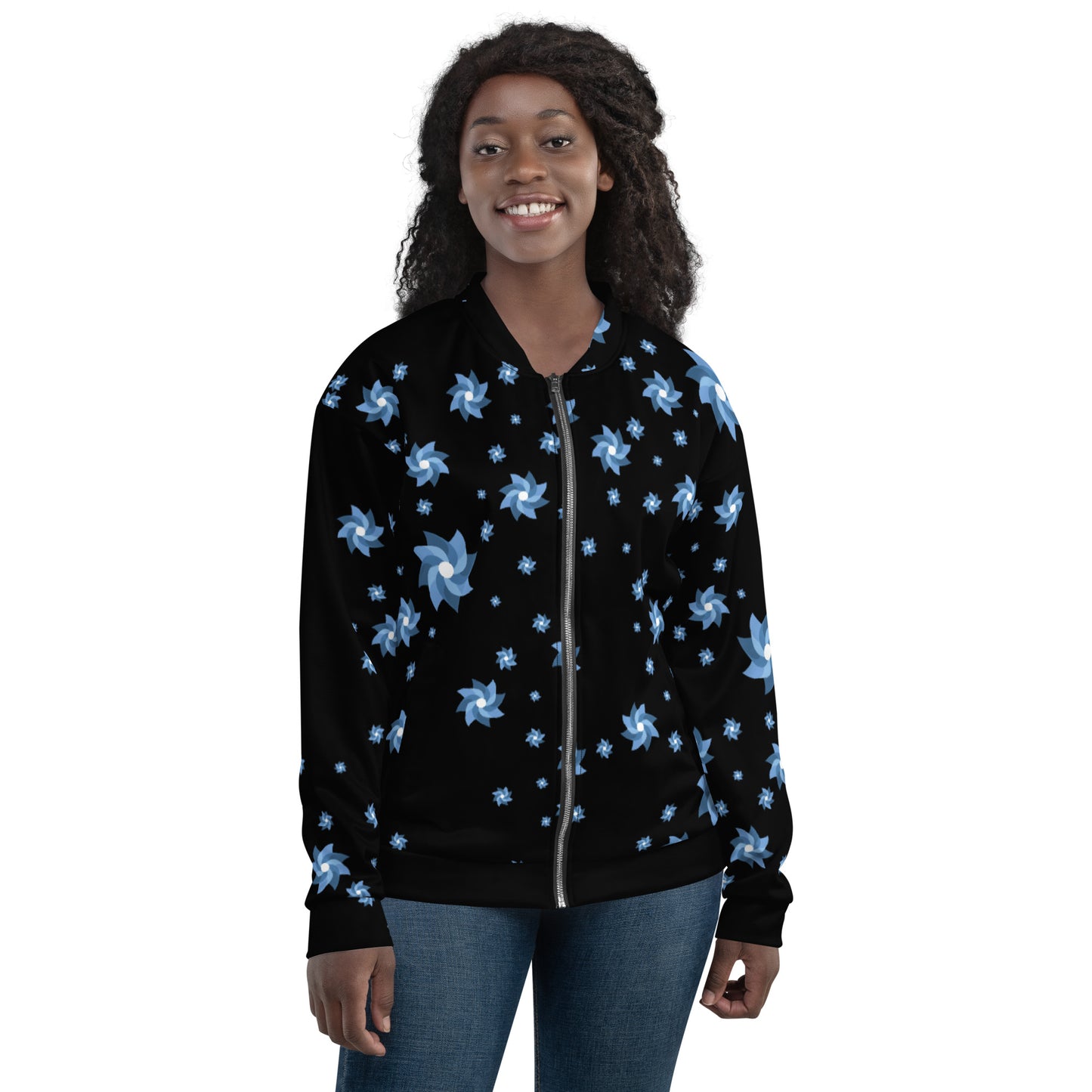 Child Abuse Prevention Pinwheels - Unisex Bomber Jacket