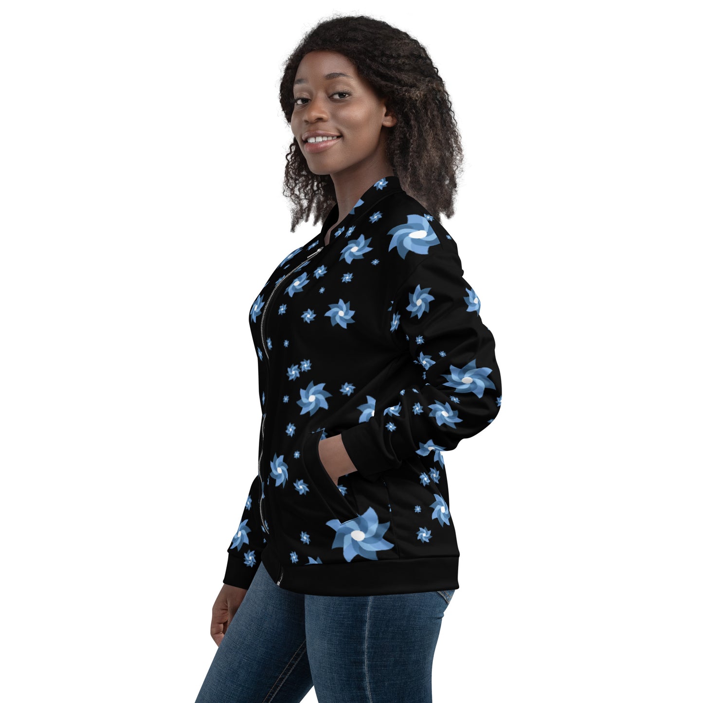 Child Abuse Prevention Pinwheels - Unisex Bomber Jacket
