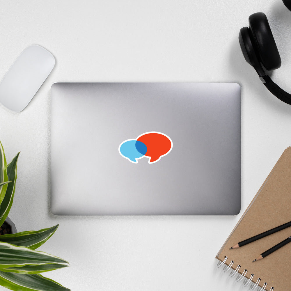 Voices for Children Logo Speech Bubbles - Child Abuse Prevention Sticker