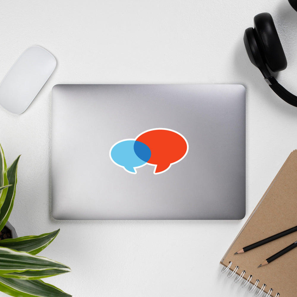 Voices for Children Logo Speech Bubbles - Child Abuse Prevention Sticker