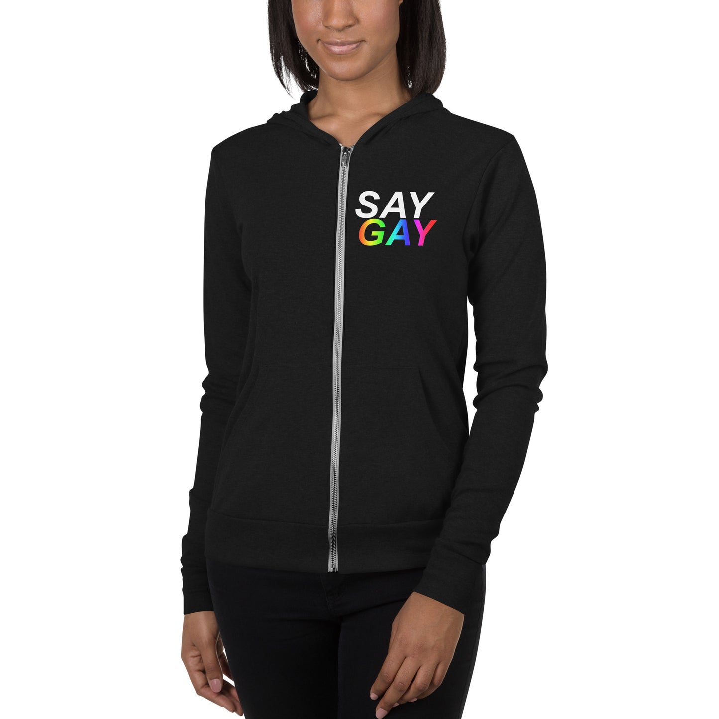 SAY GAY - Unisex zip hoodie