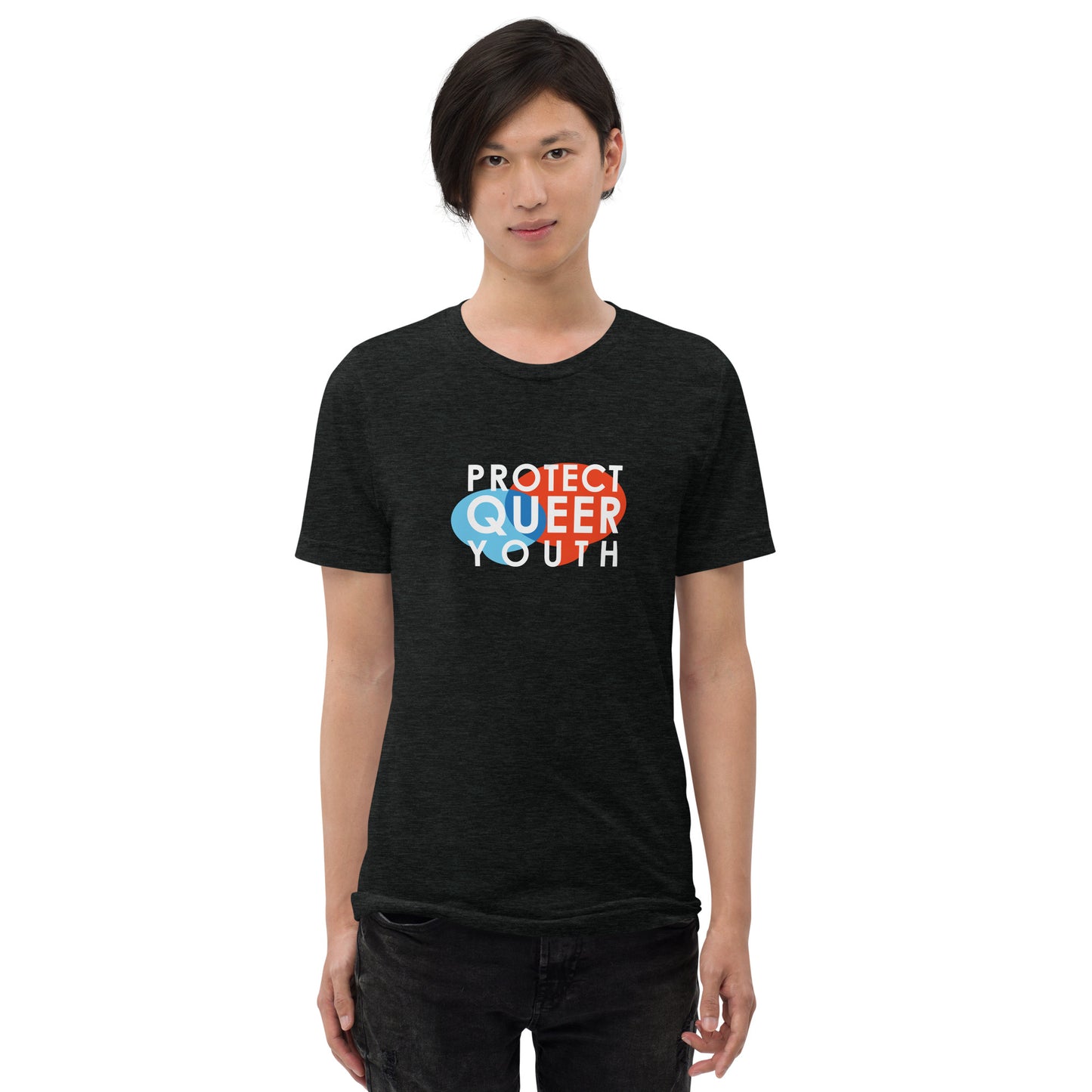 Protect Queer Youth - Tri-Blend Tee Dark
