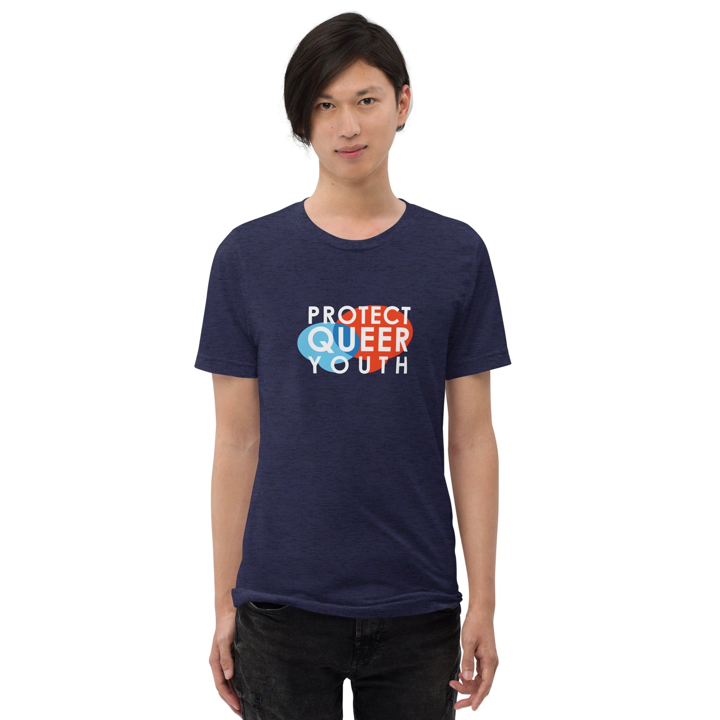 Protect Queer Youth - Tri-Blend Tee Dark